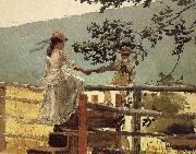 Winslow Homer On the ladder oil painting artist